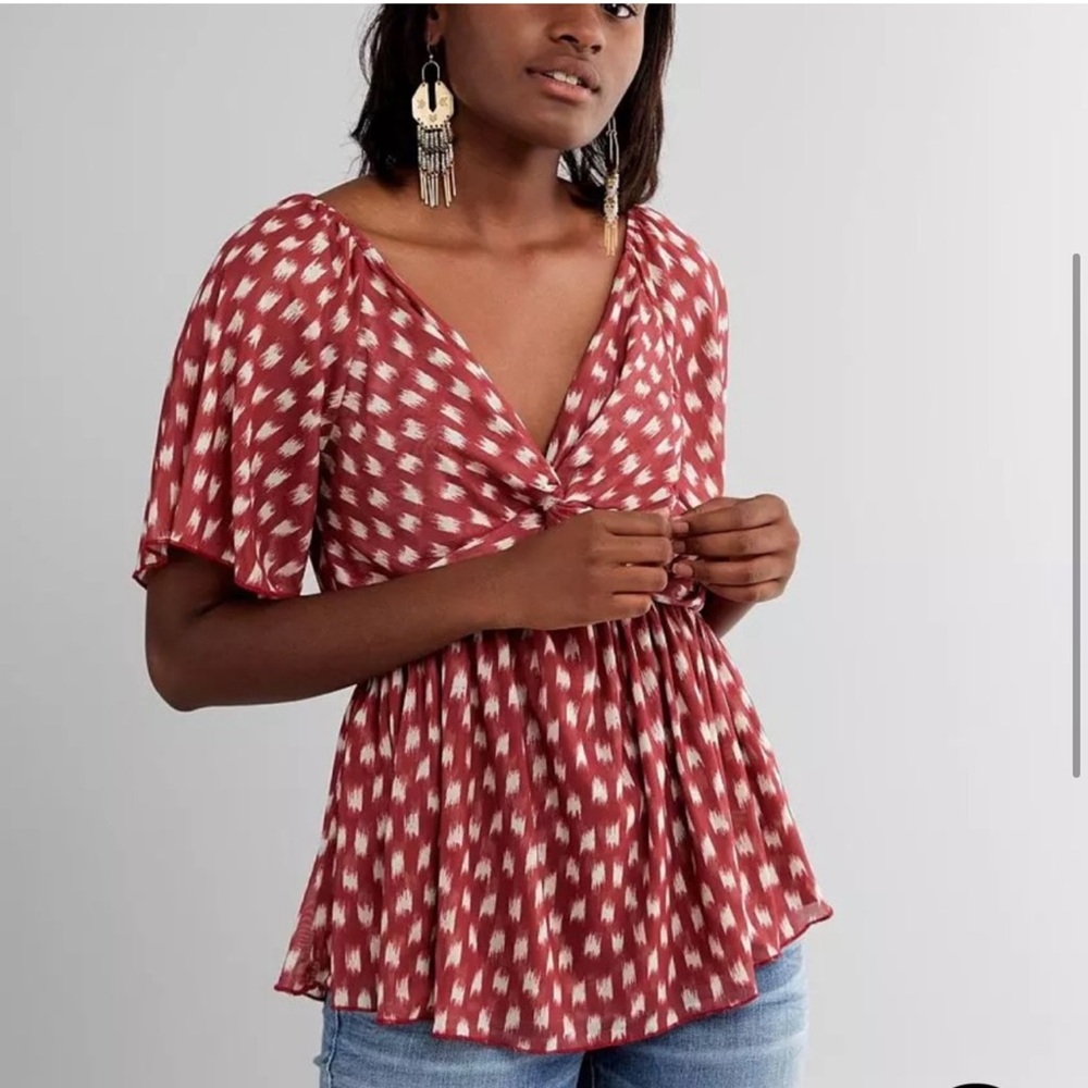 Spotted Mesh Top